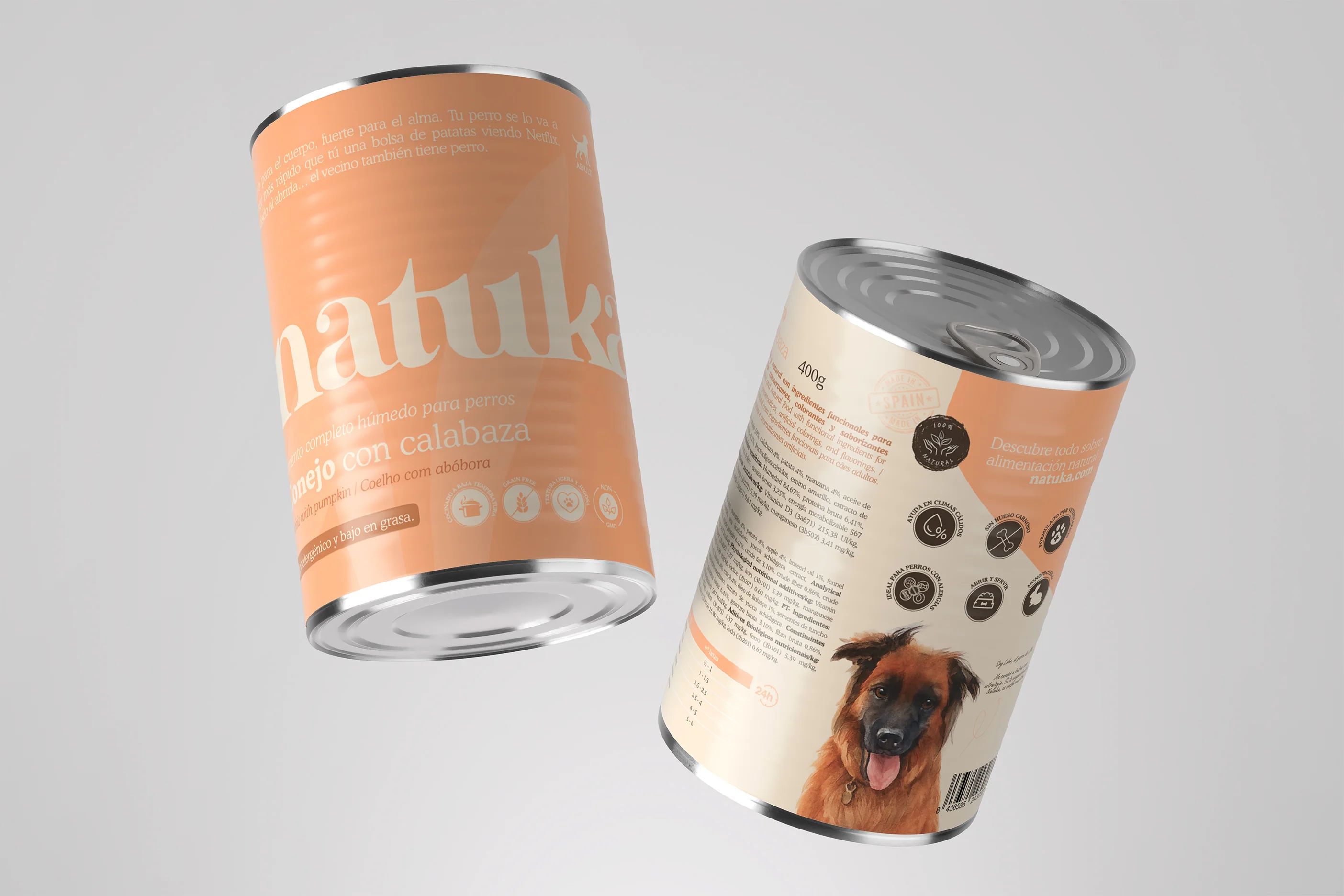 Lata de Conejo para perros 400gr- Alimento completo húmedo - Image 3