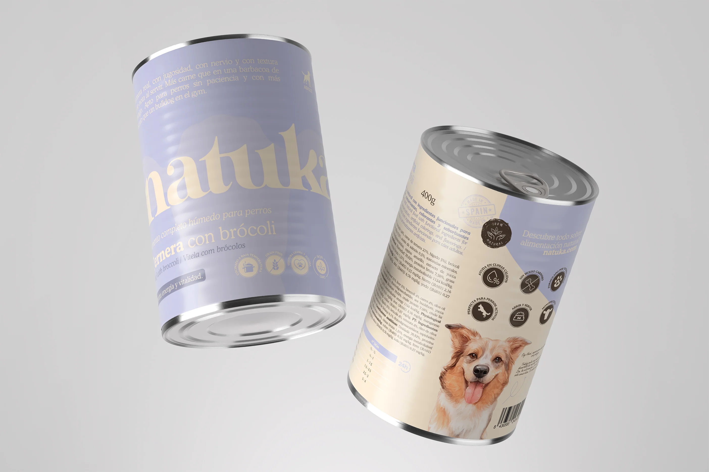 Lata de Ternera para perros 400gr- Alimento completo húmedo - Image 3